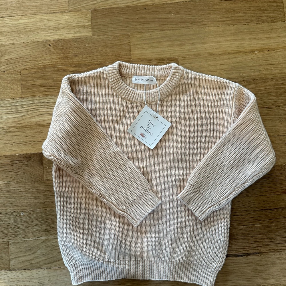 Toddler cream sweater